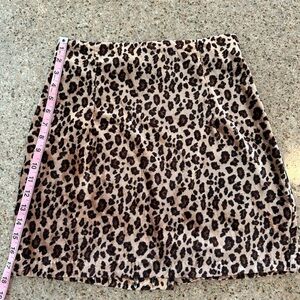 Vintage velvet cheetah skirt